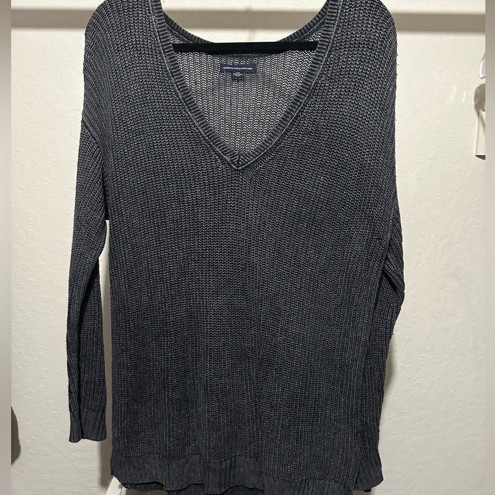 Grey Knit American Eagle Sweater